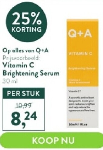 Holland & Barrett Vitamin c brightening serum 30 ml aanbieding