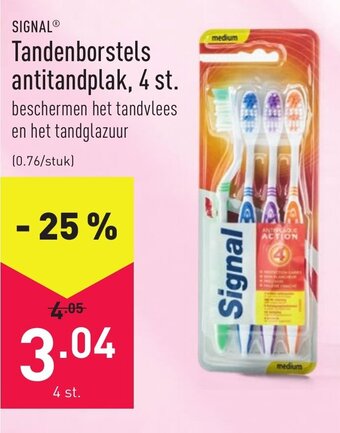 Signal Tandenborstels antitandplak, 4 st.