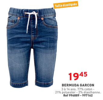 Trafic Bermuda garcon 3 a 14 ans aanbieding