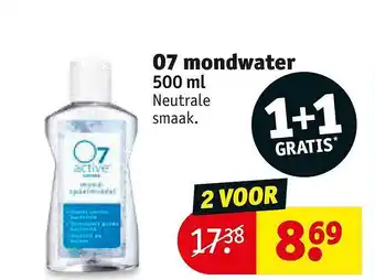 Kruidvat 07 Mondwater 500 Ml aanbieding