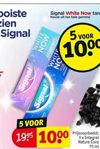 Kruidvat Signal White Now 75 ml aanbieding