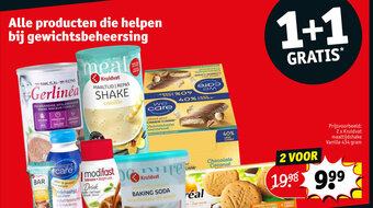 Kruidvat 2 x maaltijdshake vanille 434 gram aanbieding