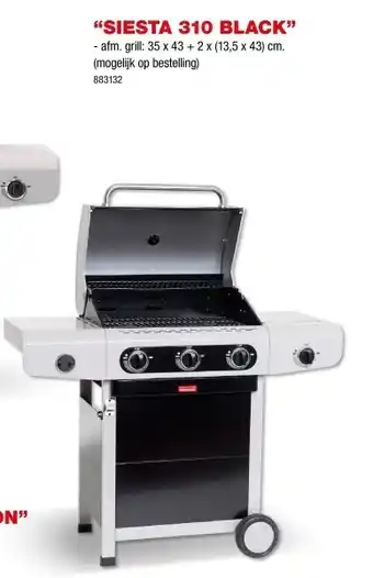Hubo “siesta 310 black” aanbieding