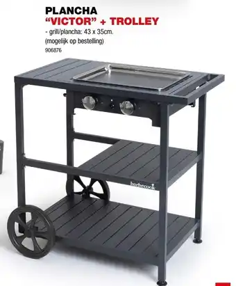 Hubo Plancha “victor” + trolley aanbieding