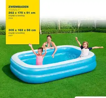 Hubo Zwembaden “family” 262 x 175 x 51 cm aanbieding