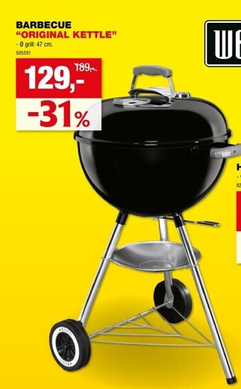 Hubo Barbecue “original kettle” aanbieding