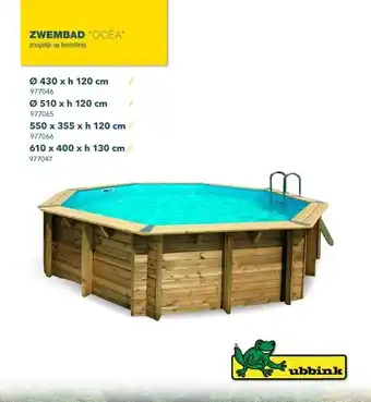 Hubo Zwembad “océa” ø 430 x h 120 cm aanbieding