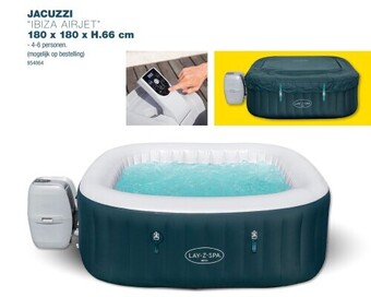 Jacuzzi “ibiza airjet” 180 x 180 x h.66 cm