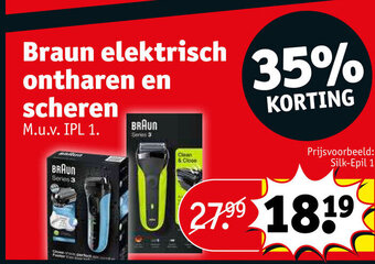 Kruidvat Braun silk-epil 1 aanbieding