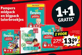 Kruidvat Pampers 2 x baby dry pants 5 24 stuks aanbieding