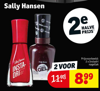 Kruidvat Sally Hansen 2 x instadri nagellak aanbieding