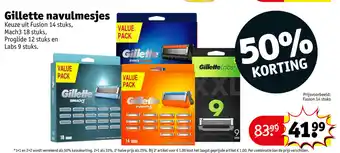 Kruidvat Gillette fusion 14 stuks aanbieding