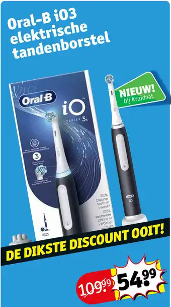 Kruidvat Oral-B i03 elektrische tandenborstel aanbieding