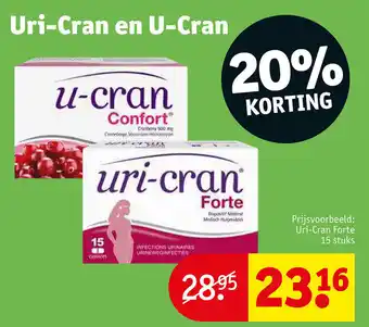 Kruidvat Uri-Cran Forte 15 stuks aanbieding