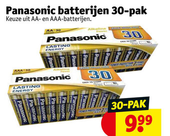 Panasonic batterijen 30-pak