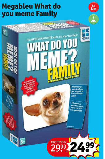 Kruidvat Megableu What do you meme Family aanbieding
