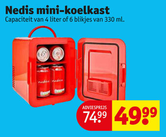 Kruidvat Nedis mini-koelkast aanbieding