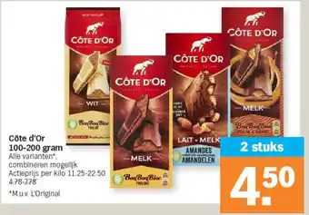 Albert Heijn Côte d'or 100-200 gram aanbieding