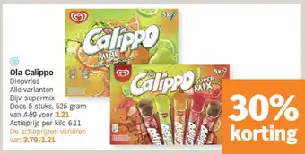 Albert Heijn Ola calippo aanbieding