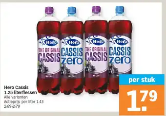 Hero cassis 1.25 literflessen