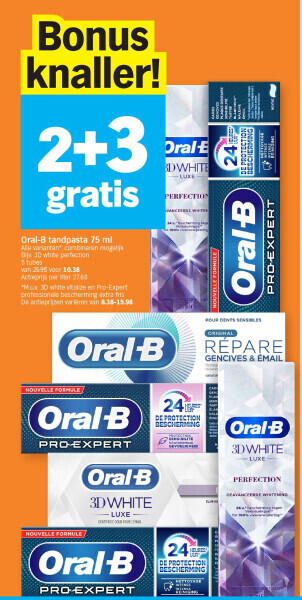 Albert Heijn Oral-b tandpasta 75 ml aanbieding