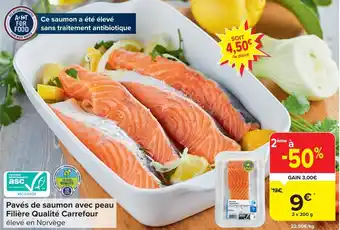 Pavés de saumon avec peau 2 x 200g