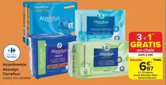 Absodys Incontinence 4 x 12 pièces