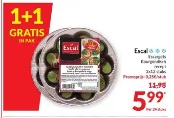 Intermarché Escal Escargots Bourgondisch aanbieding