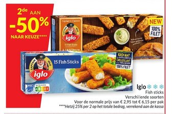 Intermarché Iglo Fish sticks aanbieding