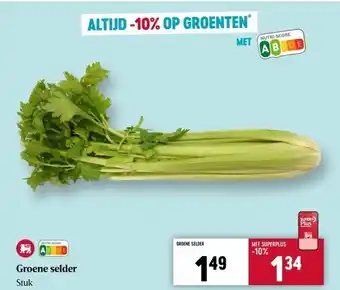 Delhaize Groene selder stuk aanbieding