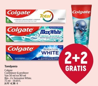 Delhaize Tandpasta colgate aanbieding