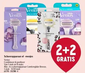 Scheerapparaat of -mesjes venus