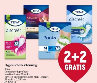 Delhaize Hygienische bescherming tena aanbieding