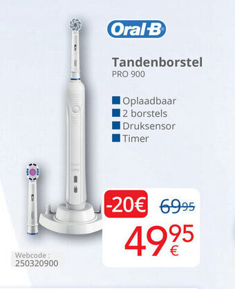 Eldi Oral-B Tandenborstel PRO 900 aanbieding