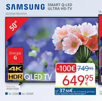 Samsung Smart Q-Led Ultra HD-TV 50" QE50Q67BAUXNN