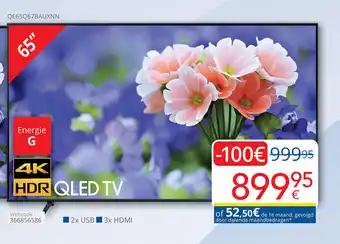 Eldi Samsung Smart Q-Led Ultra HD-TV 65" QE65Q67BAUXNN aanbieding