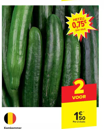 Carrefour Komkommer aanbieding