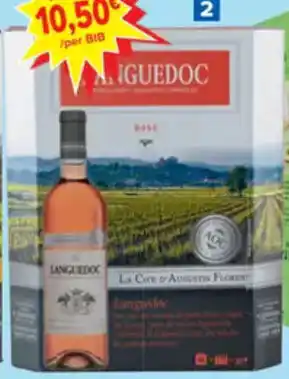 Carrefour Languedoc La Cave d'Augustin Florent - Rosé 2 x 3L aanbieding