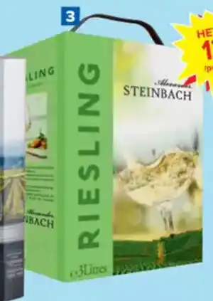Carrefour Alexander Steinbach Riesling - Wit 2 x 3L aanbieding