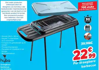 Carrefour Hyba Draagbare Barbecue Ref. 6359699 aanbieding