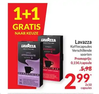 Intermarché Lavazza Koffiecapsules Verschillende soorten aanbieding