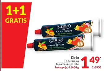 Intermarché Cirio La Bellissima Tomatensaus in tube aanbieding