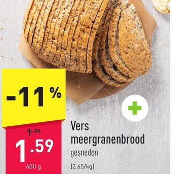ALDI Vers meergranenbrood 600g aanbieding