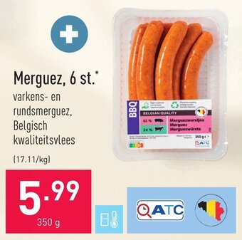 ALDI Merguez, 6 st. 350g aanbieding