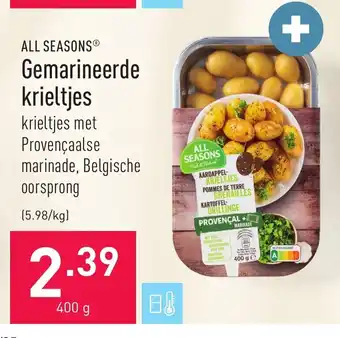 ALDI All seasons Gemarineerde krieltjes 400g aanbieding