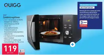 ALDI Quigg Combimicrogolfoven 850W aanbieding
