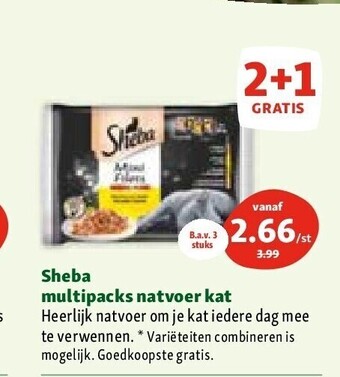 Maxi Zoo Sheba multipacks natvoer kat aanbieding