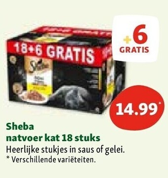 Maxi Zoo Sheba natvoer kat 18 stuks aanbieding