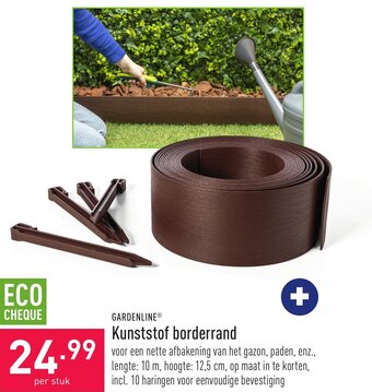 ALDI Gardenline Kunststof borderrand aanbieding