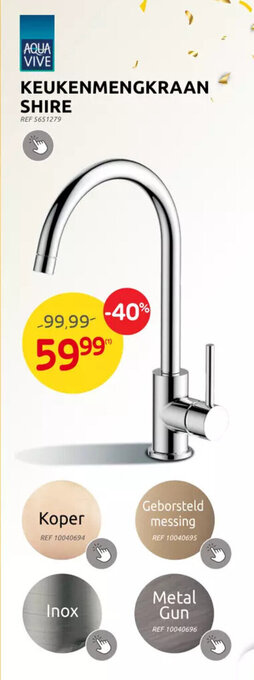 Brico Aqua vive keukenmengkraan shire aanbieding